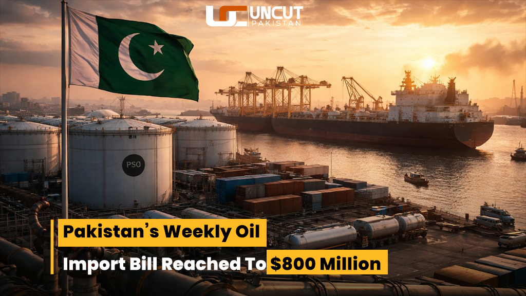 Pakistan’s weekly oil import bill reached to $800 million